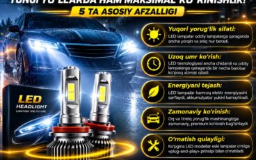 Avtomobil chiroqlarini LED lampalarga almashtirish: Nega bu muhim?