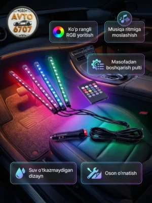 avtomobil-saloni-uchun-rgb-led-yoritgich-pultli