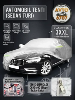 Avtomobil uchun suv o'tkazmaydigan tent-g'ilof (Avto chexol) Amerikanka